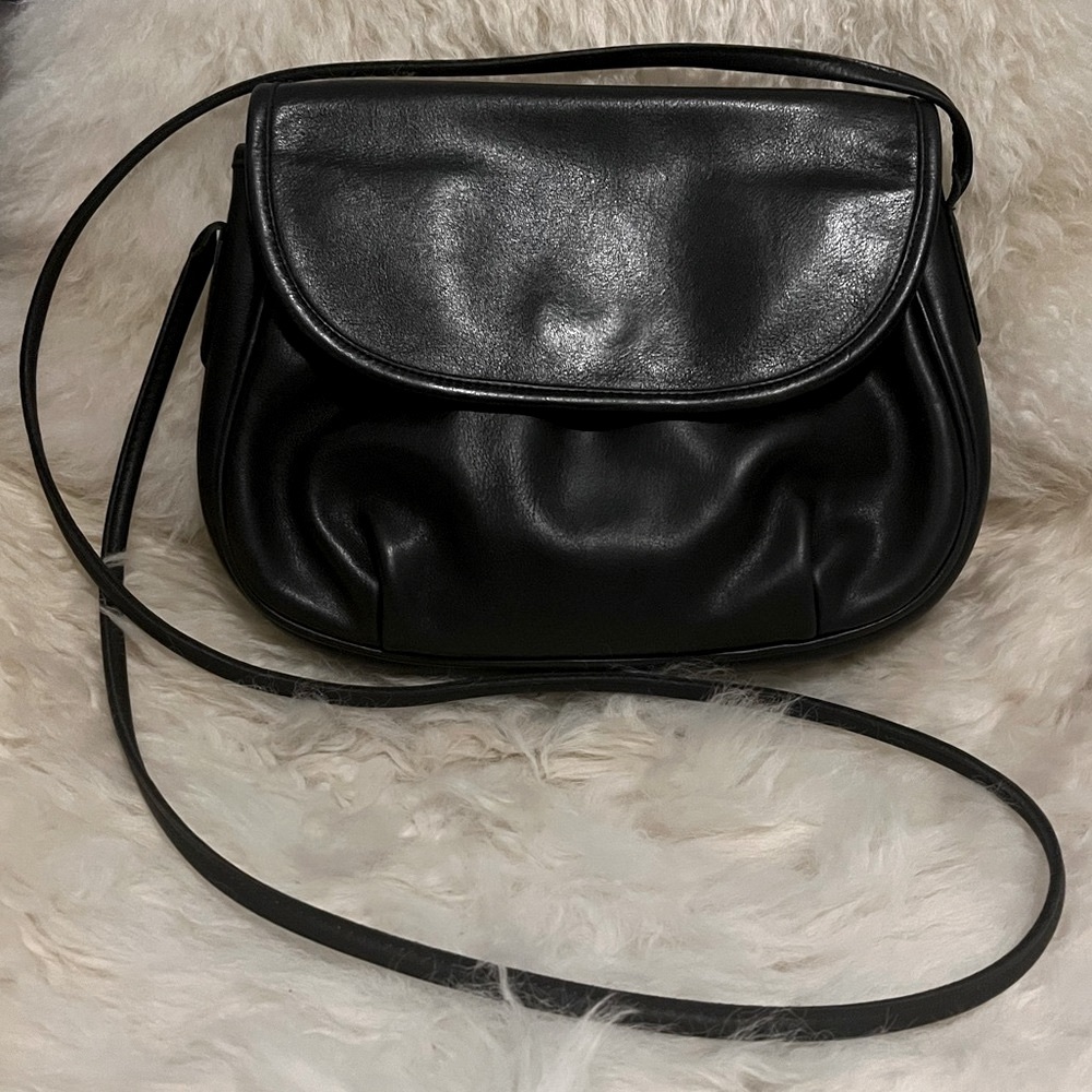 Vintage Coach Cafe Crossbody Bag Black